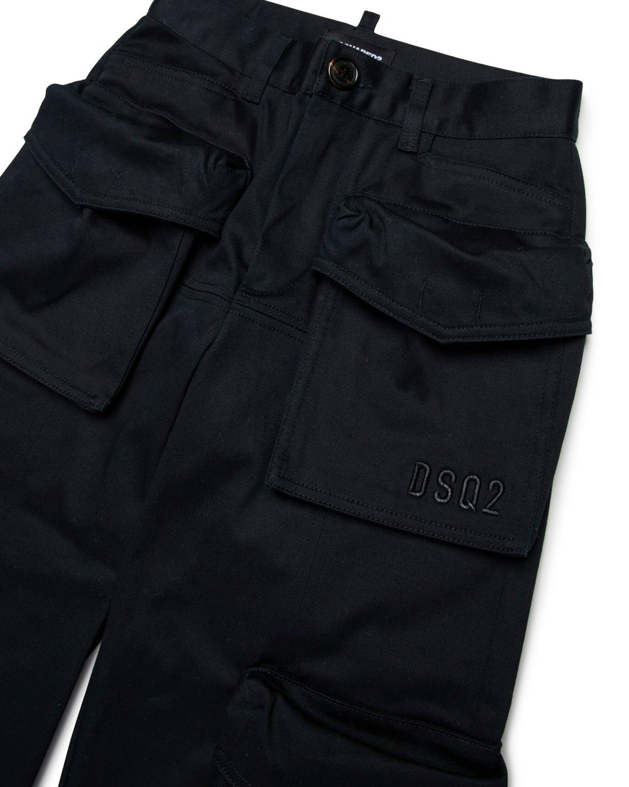 Dsquared2 Kids Pantaloni Cargo Neri per Bambini