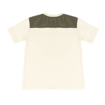 Yes London Kids T-Shirt Beige e Verde con Logo per Bambini