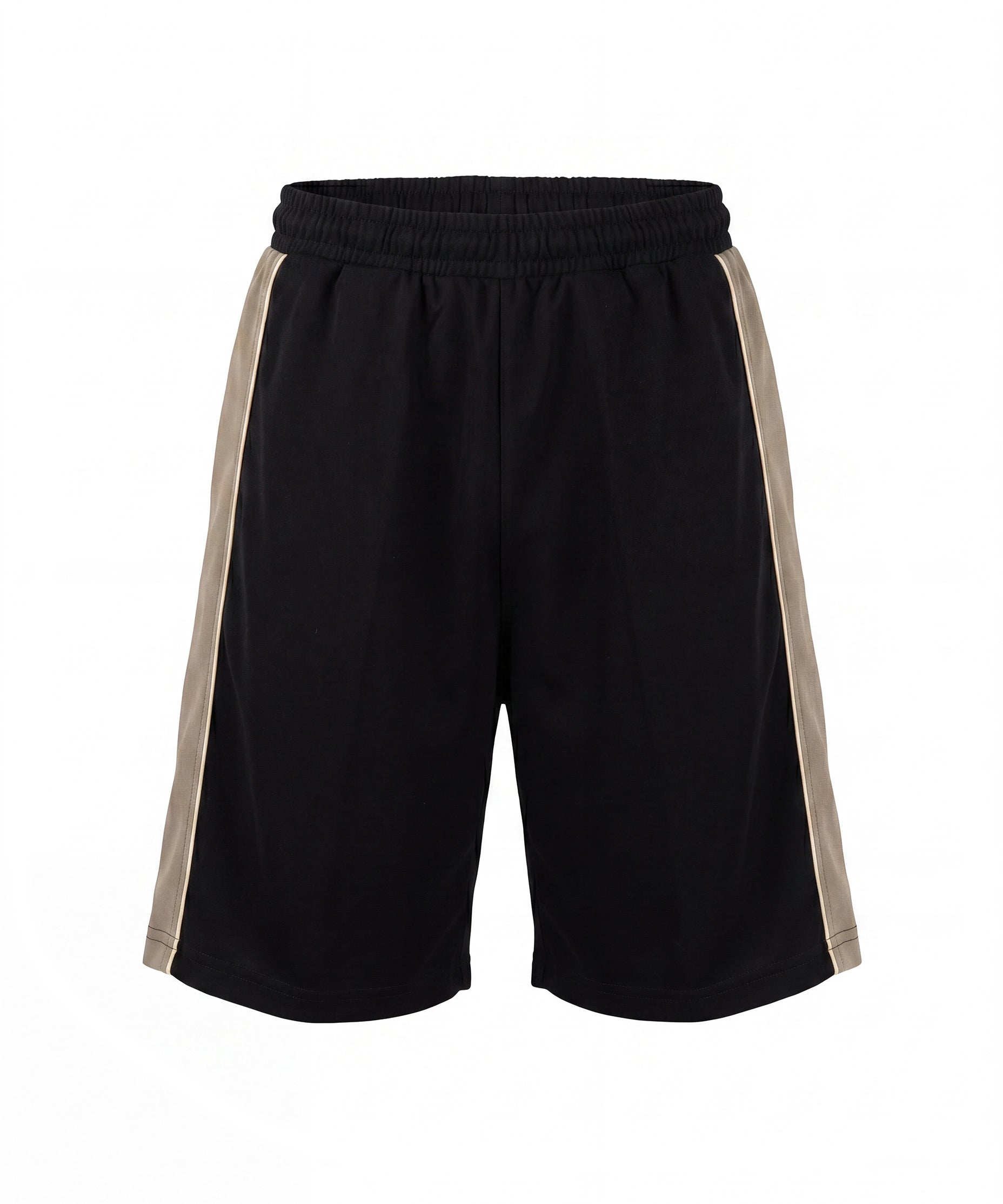 Yes London Kids Bermuda Nero con Bande Laterali Fango con Logo per Bambini