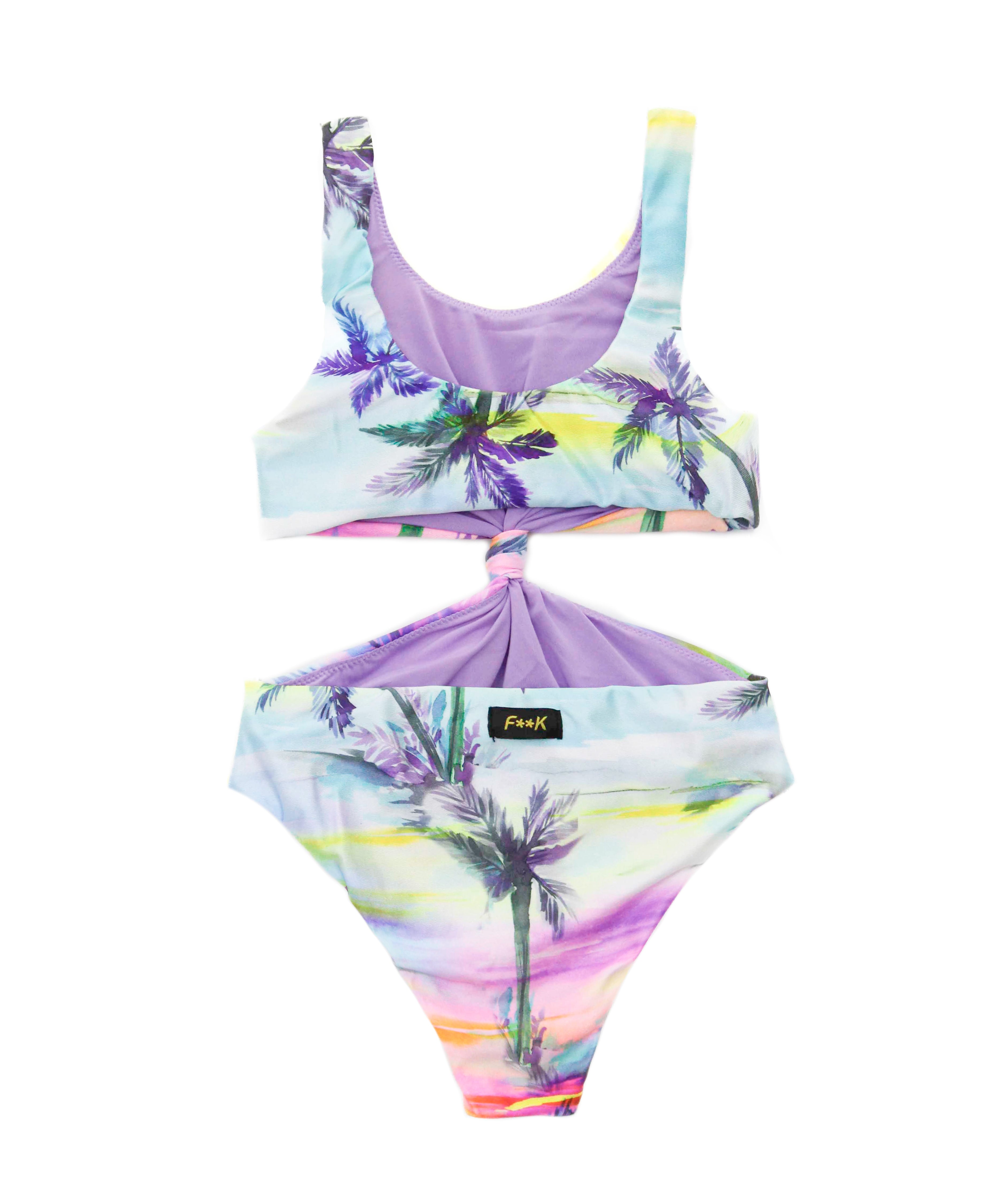 EffeK Costume Trikini Fantasia Sunset per Bambine