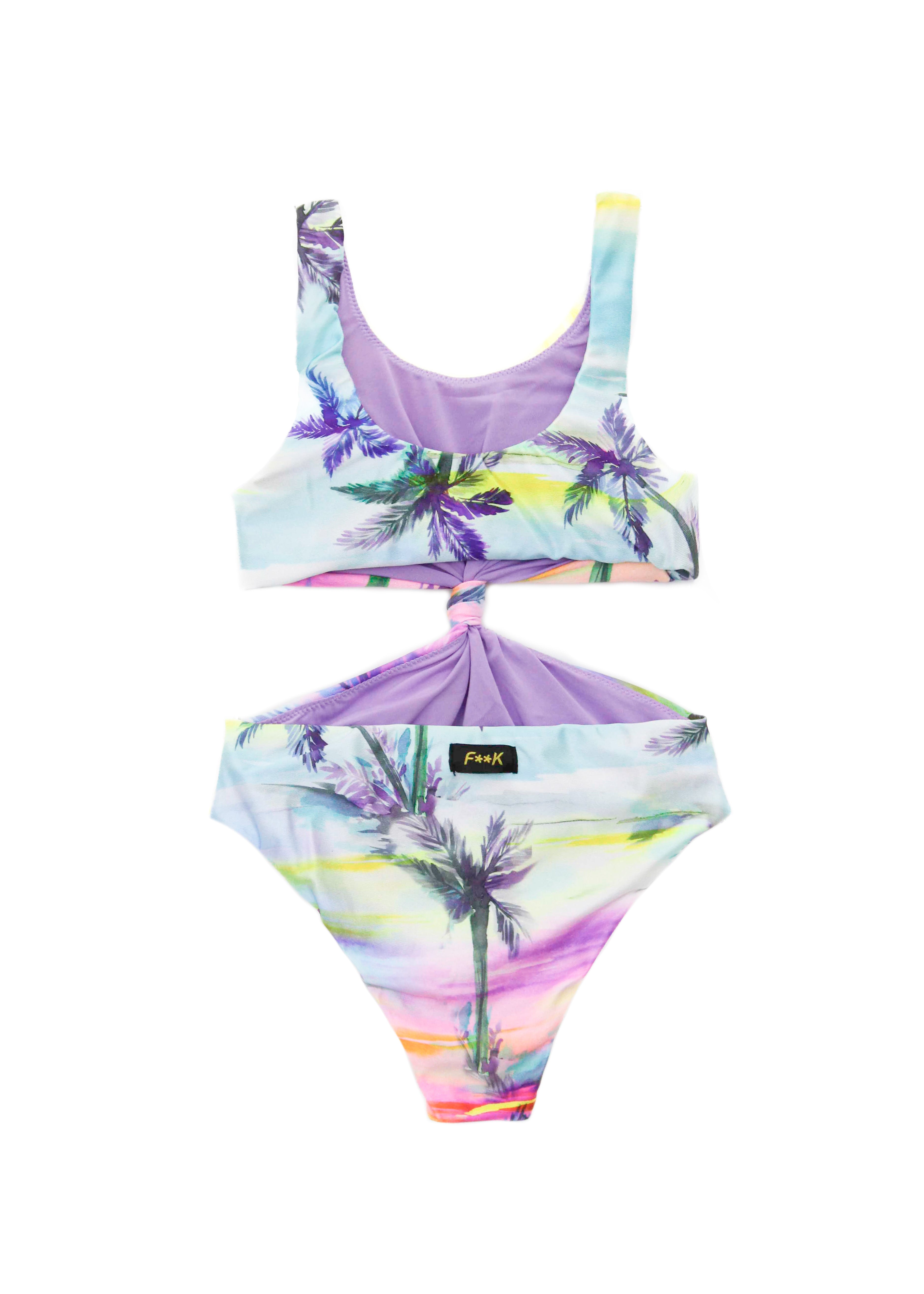 EffeK Costume Trikini Fantasia Sunset per Bambine