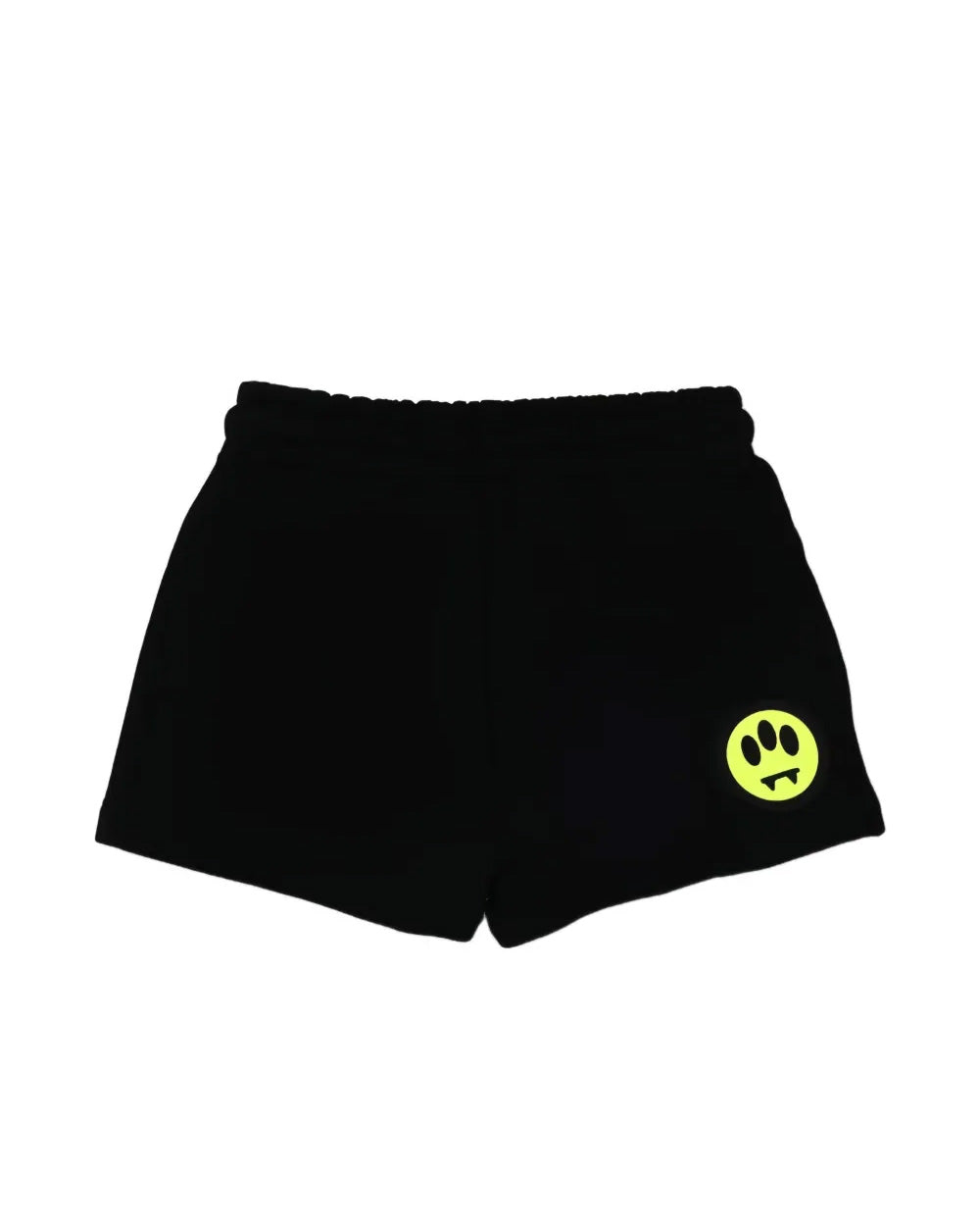 Barrow Kids Short Nero con Logo Fucsia per Bambine