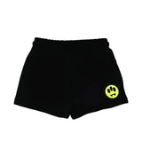 Barrow Kids Short Nero con Logo Fucsia per Bambine
