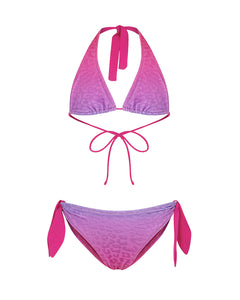 F**K Kids Costume Fantasia Leopardato Viola per Bambine
