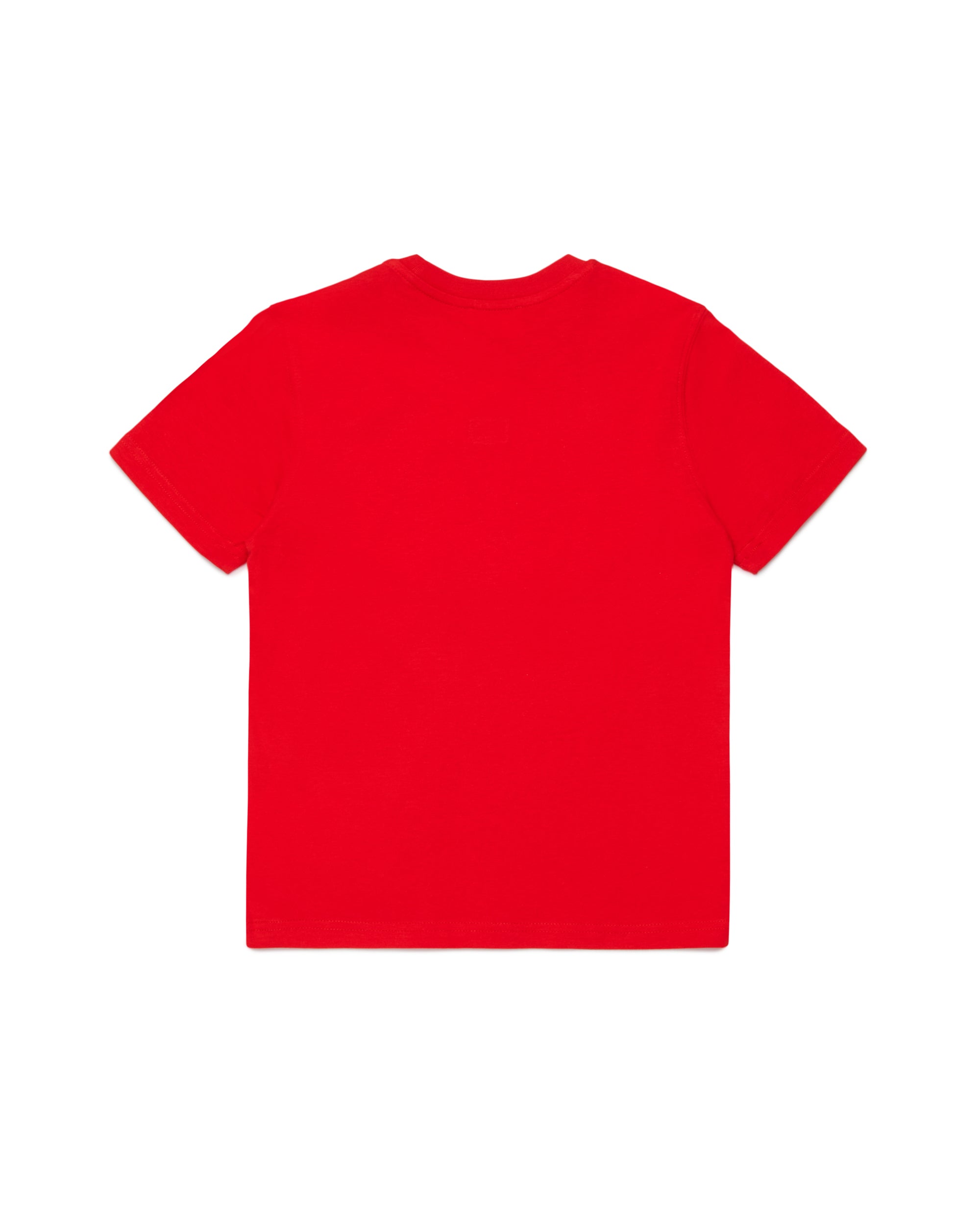 Diesel Kids T-shirt Rossa con Ricamo Logo Unisex Bambini