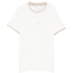 Eleventy Kids T-Shirt Avorio/Beige con Logo per Bambini