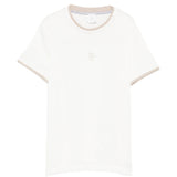 Eleventy Kids T-Shirt Avorio/Beige con Logo per Bambini