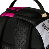 Sprayground Kids Zaino Think On It Nero e Rosa Fuxia con Stampa Shark Mouth e Logo Graffiti