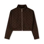 Michael Kors Kids Cardigan Marrone con Zip per Bambine