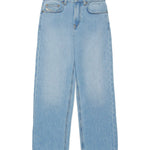 Diesel Kids Pabìntaloni Denim Chiaro Straight con Macro D 2001 per Bambini