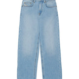 Diesel Kids Pabìntaloni Denim Chiaro Straight con Macro D 2001 per Bambini