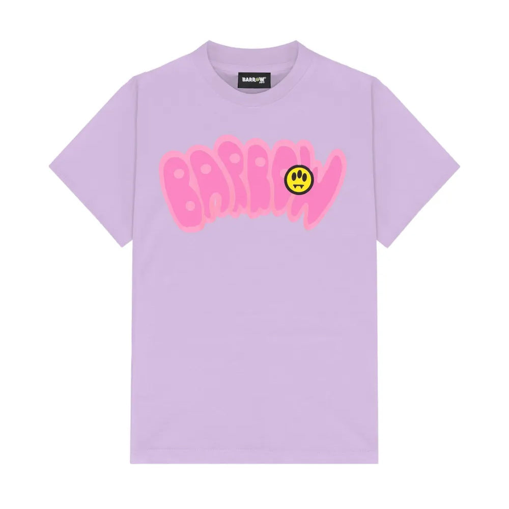 Barrow Kids T-Shirt Lilla con Stampa per Bambine