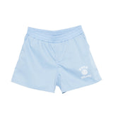 Msgm Kids Short Celeste con Logo Stampato per Bambine