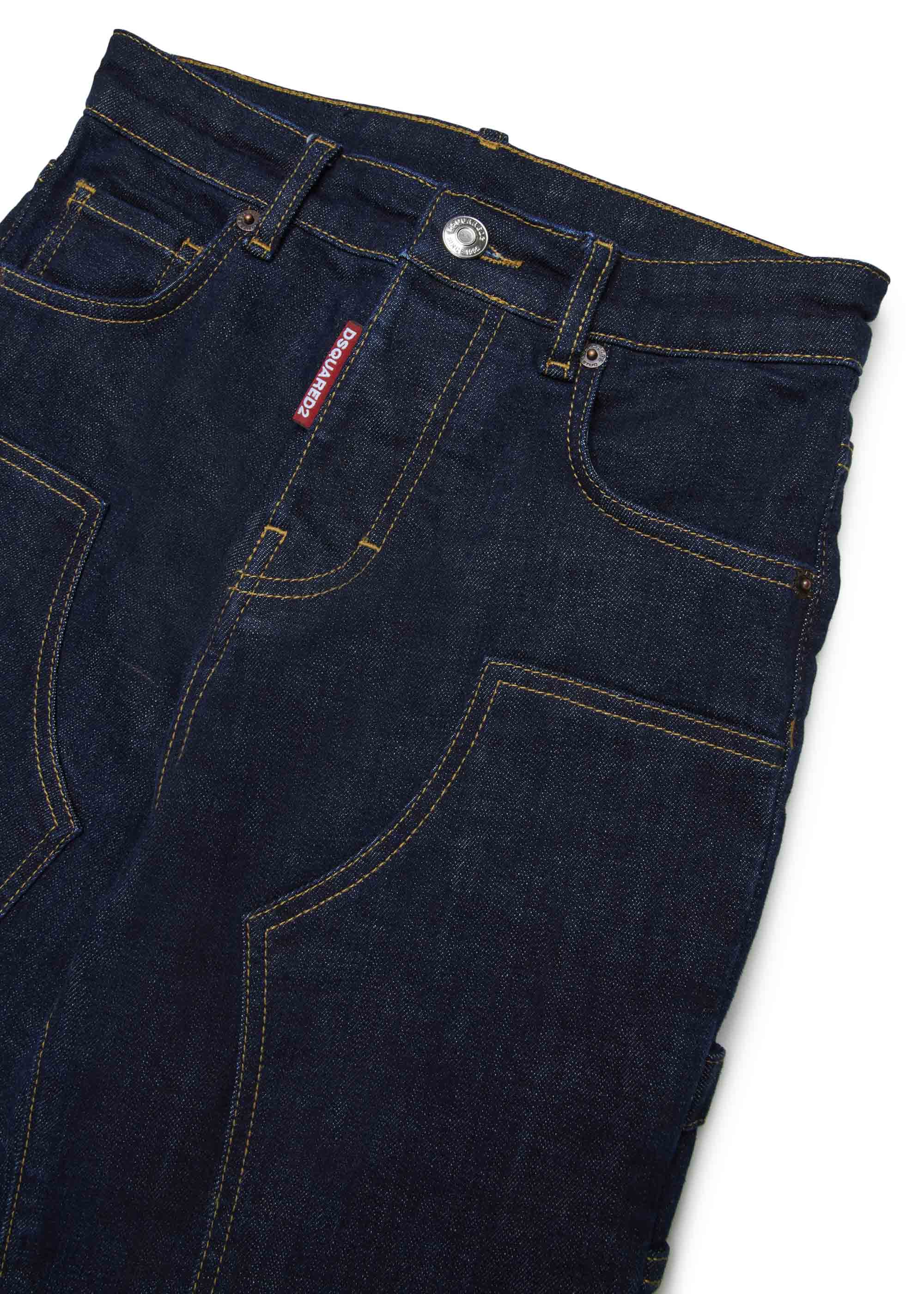 Dsquared2 Kids Jeans Carpenter Denim per Bambini