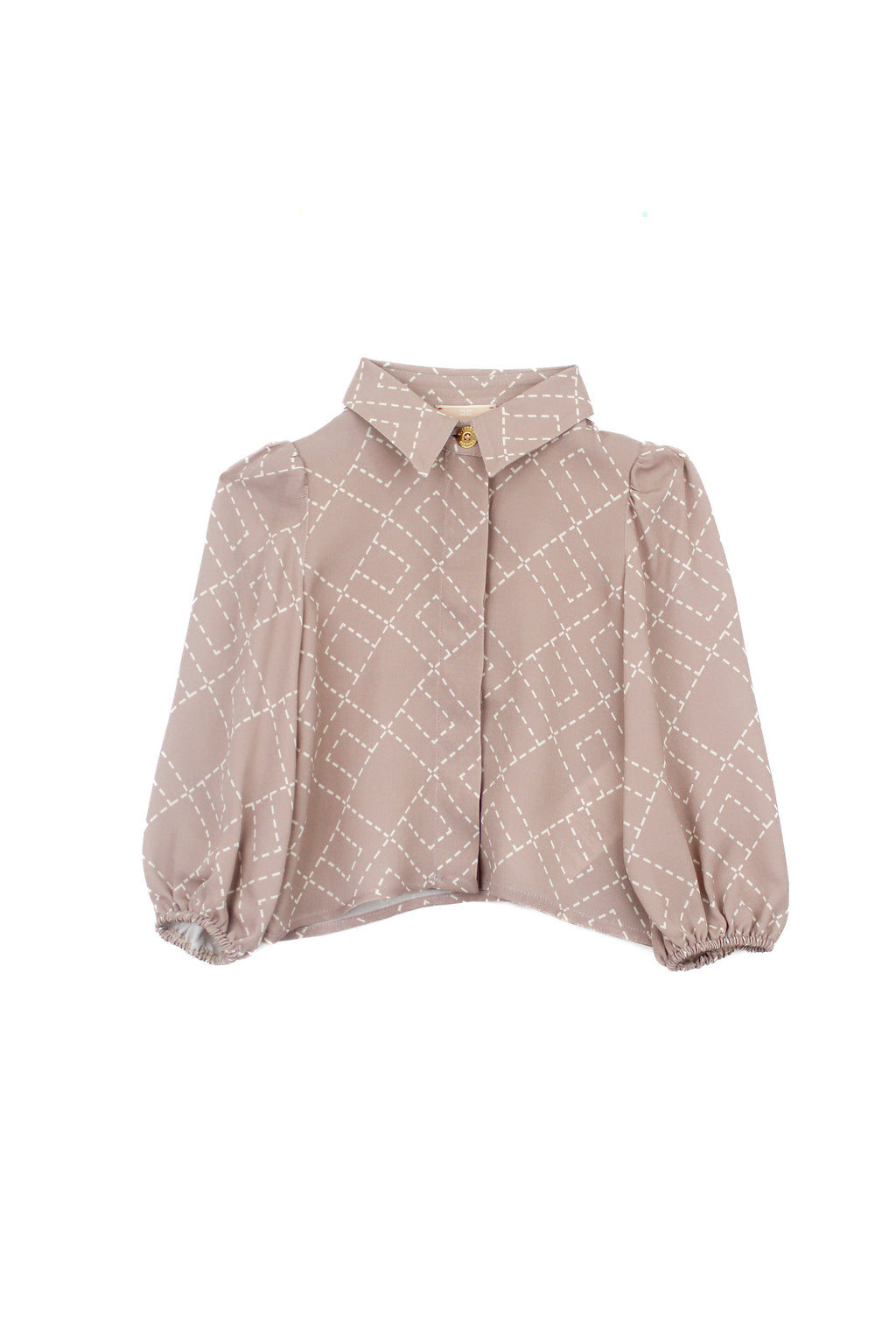 Elisabetta Franchi La Mia Bambina Camicia Sunrise con Logo Geometrico per Neonate