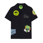 Barrow Kids Camicia Nera con Patches per Bambini