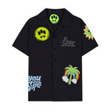 Barrow Kids Camicia Nera con Patches per Bambini