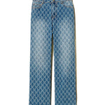 Twinset Kids Jeans con Oval T All Over per Bambine
