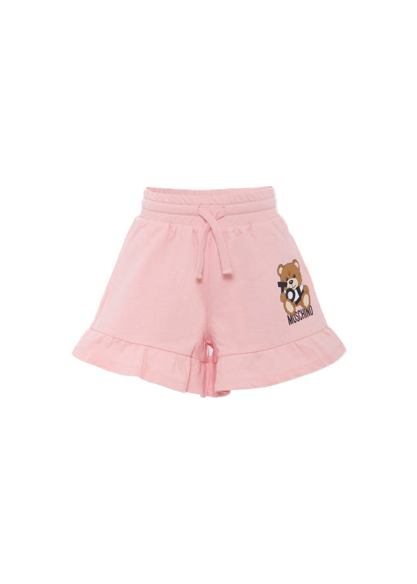 Moschino Kids Shorts Rosa con Stampa Toy per Bambine