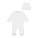 Moschino Kids Tutina Rosa con Cappello per Neonate