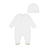 Moschino Kids Tutina Rosa con Cappello per Neonate
