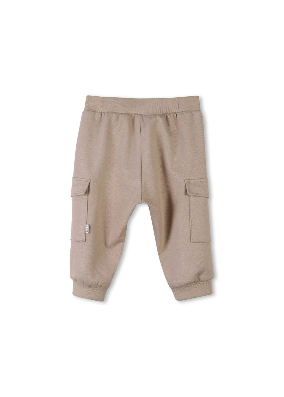 Boss Kids Pantaloni Beige con Tasconi per Neonati