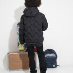 Blauer Kids Giubbino Nero Nastrato per Bambini