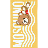 Moschino Kids Telo Mare Giallo con Stampa