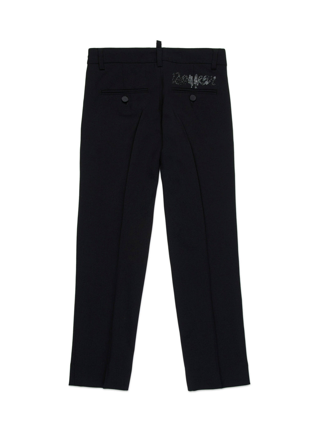 Dsquared2 Kids Pantaloni Neri con Logo per Bambini