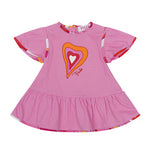 Emilio Pucci Kids Abito Rosa con Stampa per Neonate