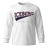 Iceberg Kids T-Shirt Bianco con Stampa Logo Blu e Rosso per Neonati