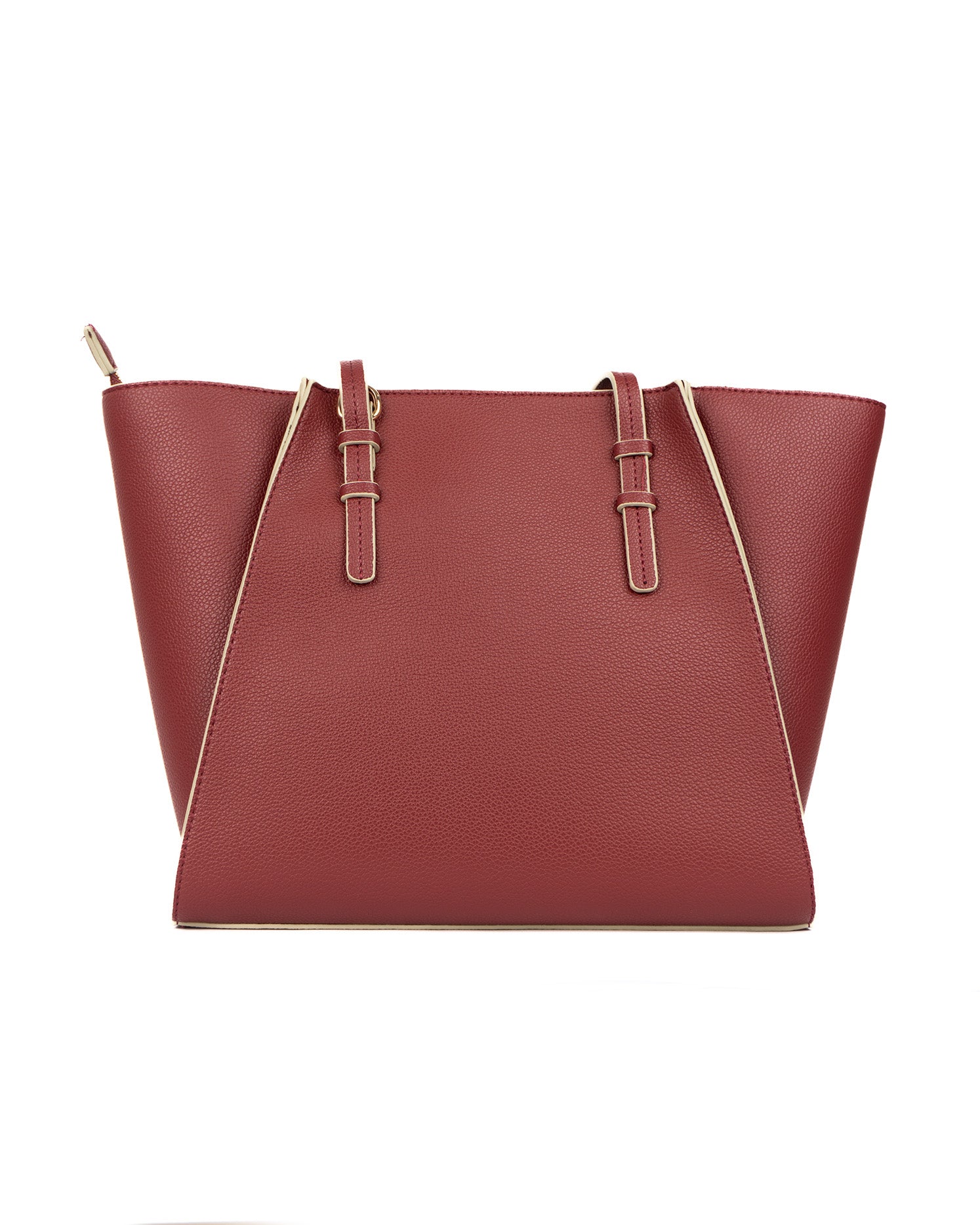 Msgm Kids Borsa Merlot con Maxi Logo a Contrasto per Bambine
