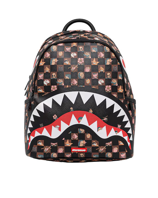 Sprayground Kids Zaino Marrone con Stampe Fantasia Unisex