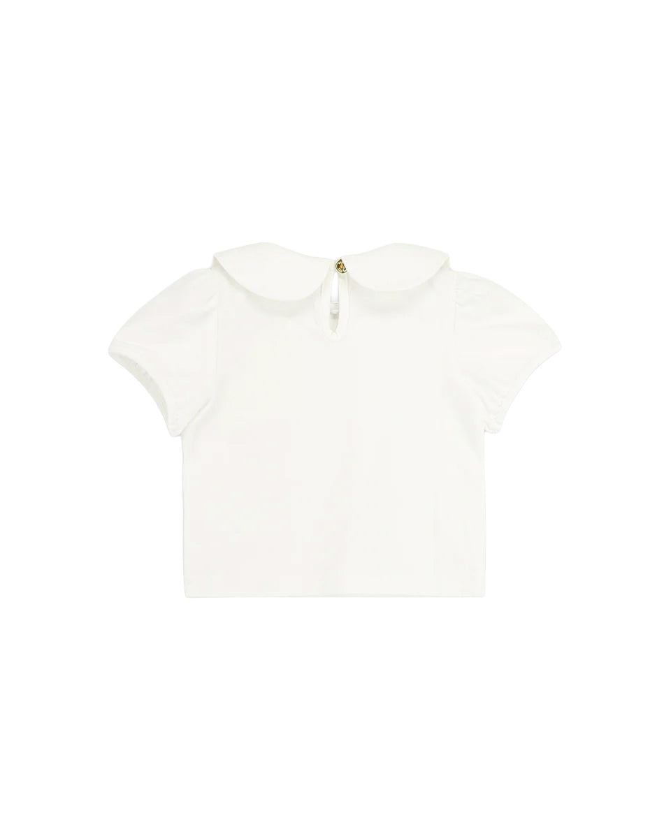 Angel's Face Kids Cassie Top Panna con Ricamo per Neonate