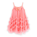 Angel's Face Abito Corallo in Tulle per Bambine