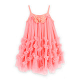 Angel's Face Abito Corallo in Tulle per Bambine