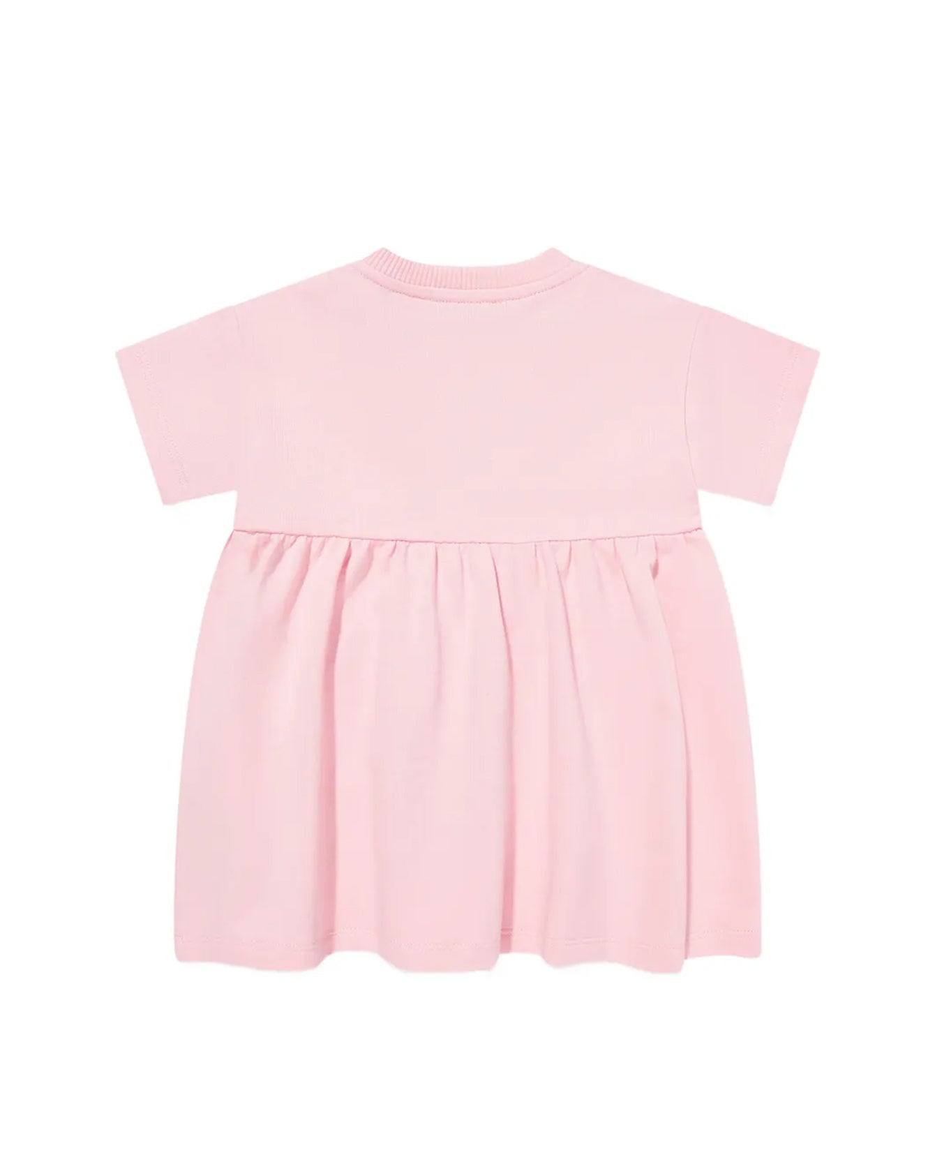 Moschino Kids Abito Rosa Con Logo Teddy Bear per Neonate