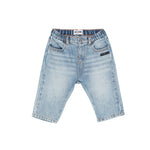 Moschino Kids Jeans Denim con Logo per Neonati