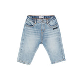 Moschino Kids Jeans Denim con Logo per Neonati