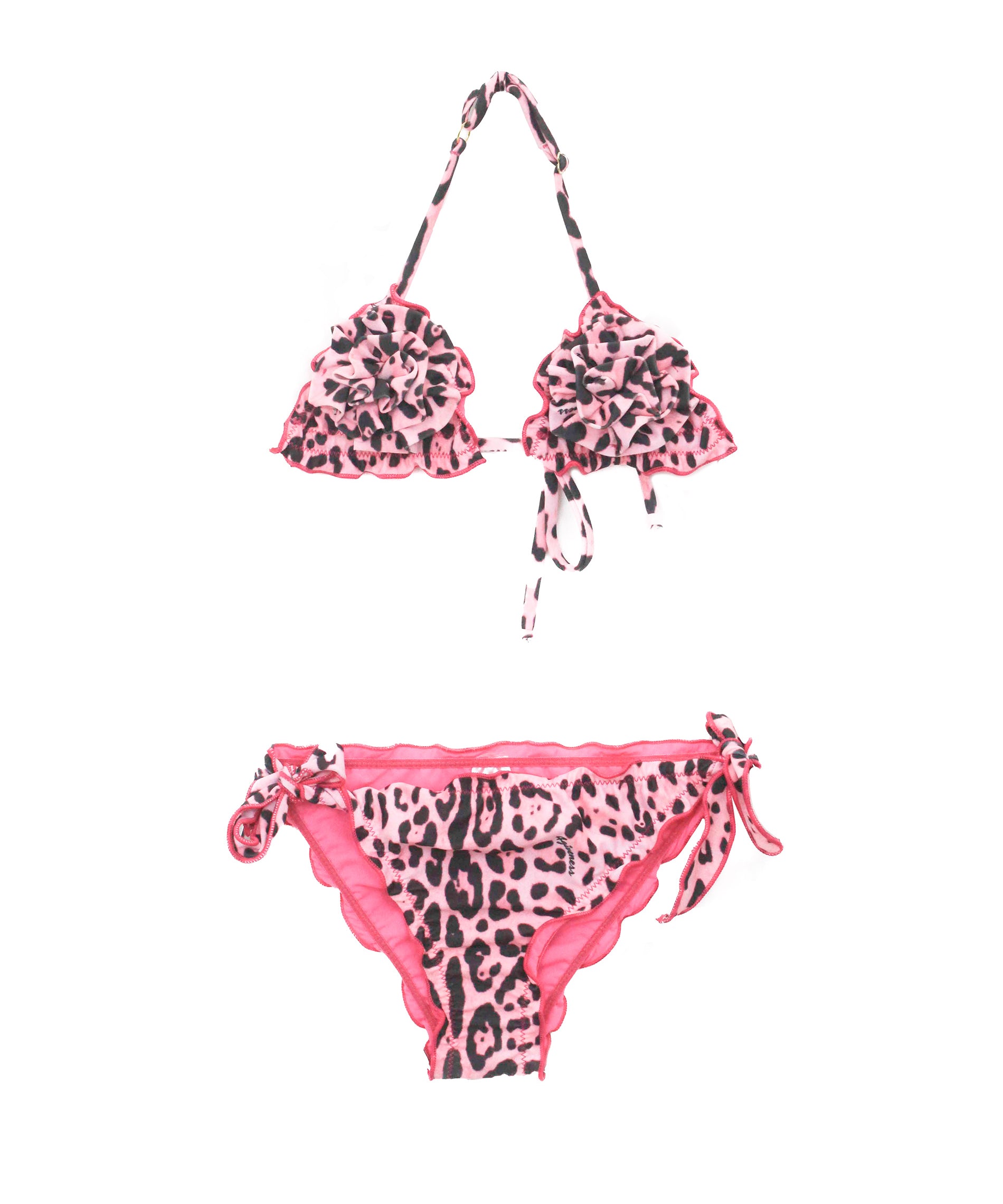 4GIVENESS Costume Bikini Fantasia Maculata Rosa per Bambine
