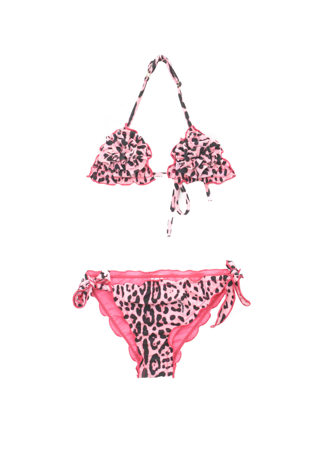 4GIVENESS Costume Bikini Fantasia Maculata Rosa per Bambine