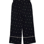 N°21 Kids Pantaloni Neri All over Palms per Bambine
