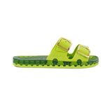 Sensi Kids Flamingo Lime Double Band Sandal for Girls