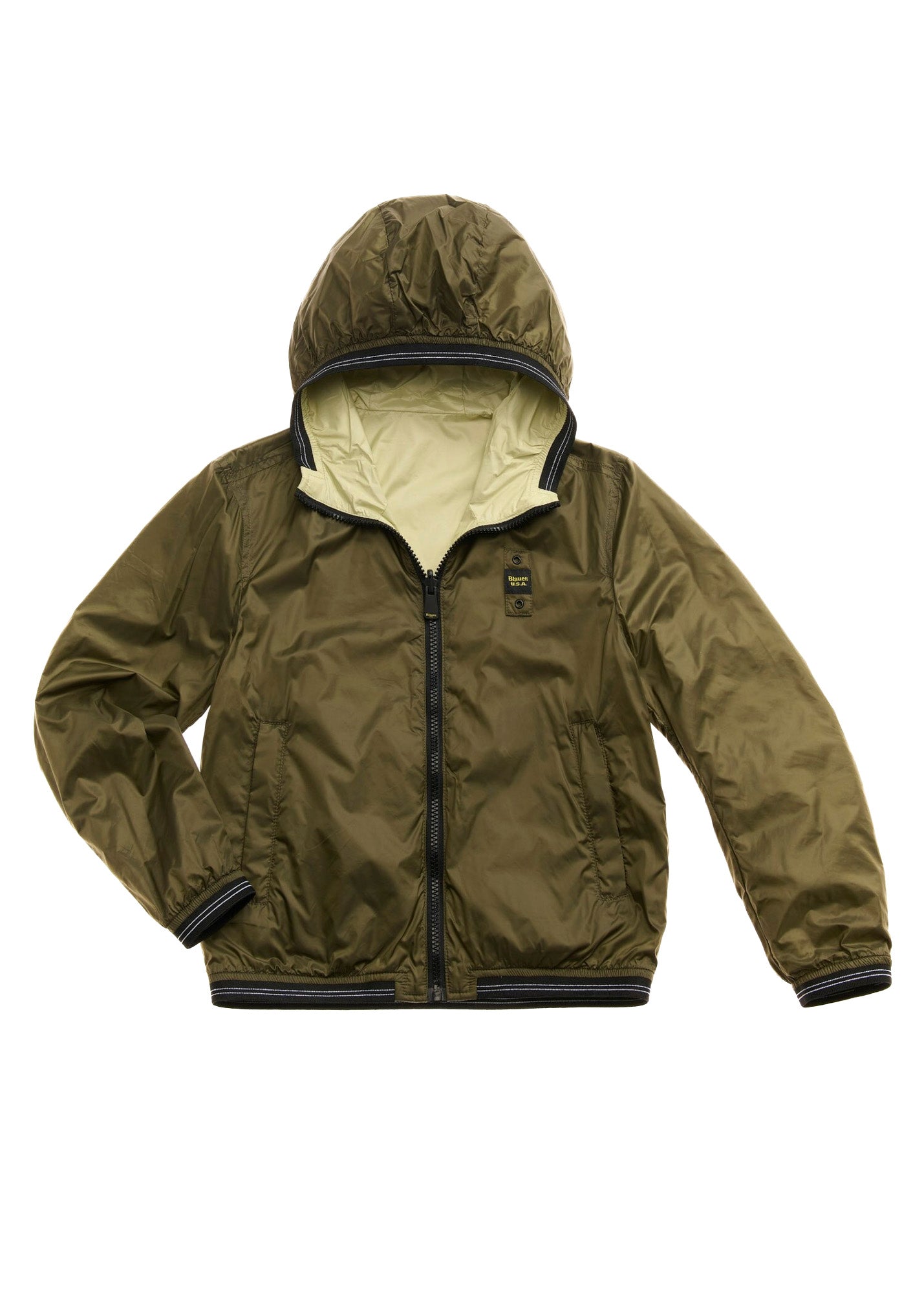 Blauer Kids Giubbino Reversibile Verde/Giallo Alkyris per Bambini