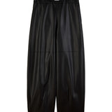 Il Patrizia Pepe Kids pantalone nero in ecopelle per bambine