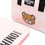 Moschino Kids Borsa Mamma Rosa con Teddy
