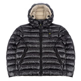 Blauer Kids Giubbino Nero/Beige con Cappuccio ADAMS JUNIOR per Bambini
