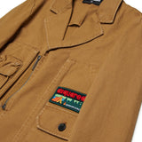 Dsquared2 Kids Giacca Marrone con Patch Logo e Tasconi Cargo Frontali