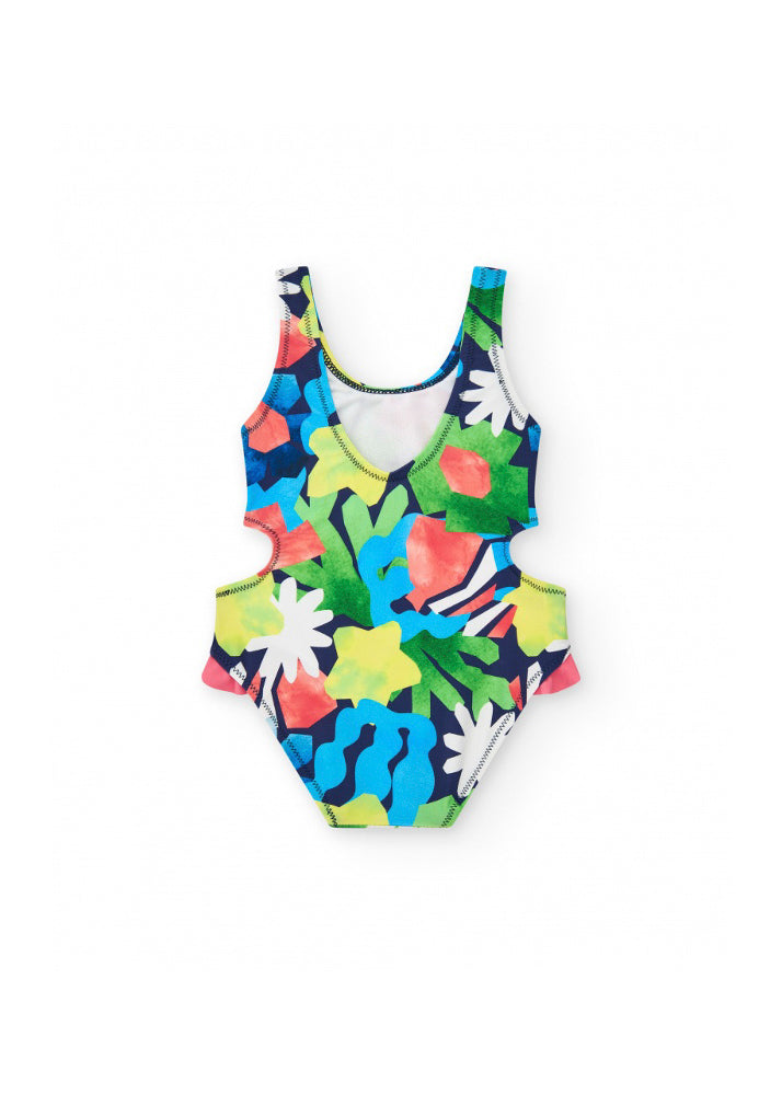 Tuc Tuc Costume Monokini Flowers per Neonate
