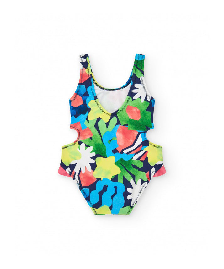 Tuc Tuc Costume Monokini Flowers per Neonate